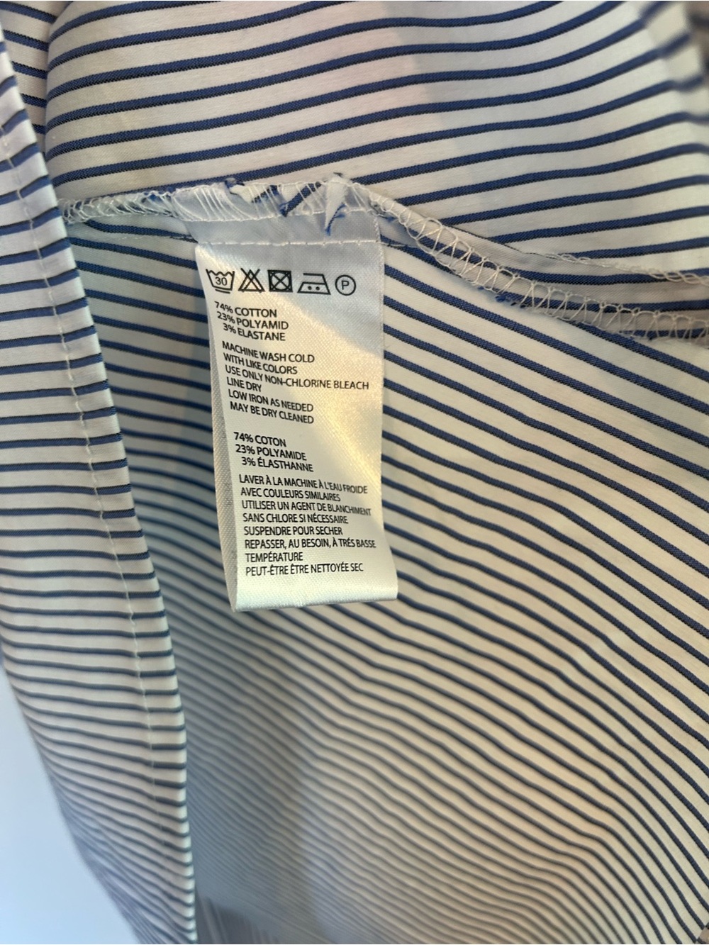 Urban Outfitters Kimchi Blue Pinstripe Square Neck Mini Dress Coastal Nautical - Picture 9 of 10